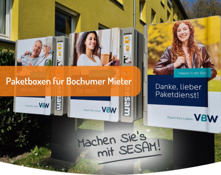 VBW startet Pilotprojekt – Paketboxen für Bochumer Mieter