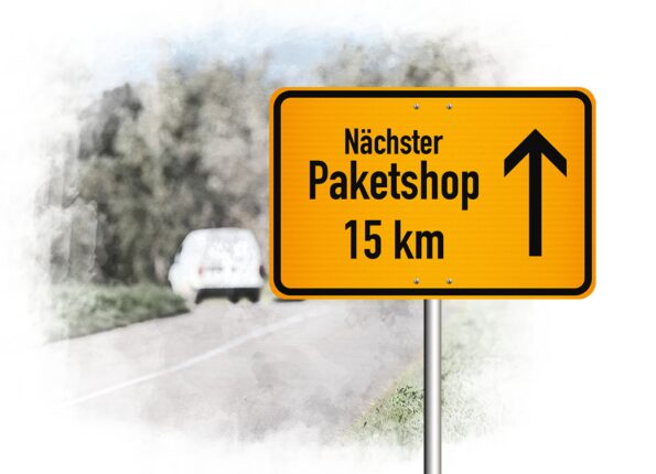 Paketshop in 15km