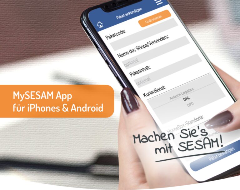 SESAM HomeBox steuern per MySESAM App für iPhone & Android