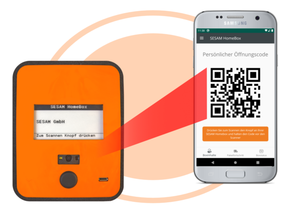 Sesam HomeBox per App öffnen