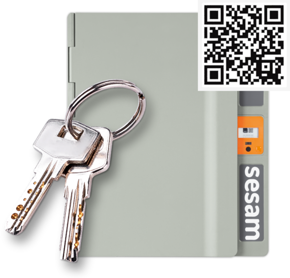 QR-Code ist der digitale Schlüssel zum Paketbriefkasten.
      Schlüsselvergabe in der SESAM HomeBox möglich