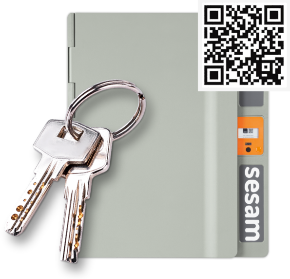 QR-Code ist der digitale Schlüssel zum Paketbriefkasten. Schlüsselvergabe in der SESAM HomeBox möglich